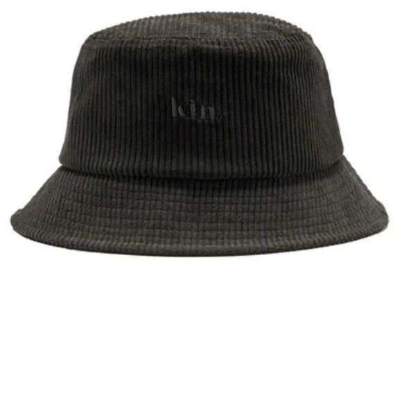 KINApparel Black Corduroy Satin Lined Bucket Hat - Picture 6 of 8